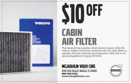 $10 Off Cabin Air Filter