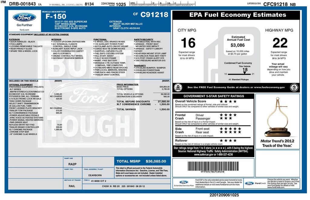 Used 2012 Ford F-150 XLT Truck