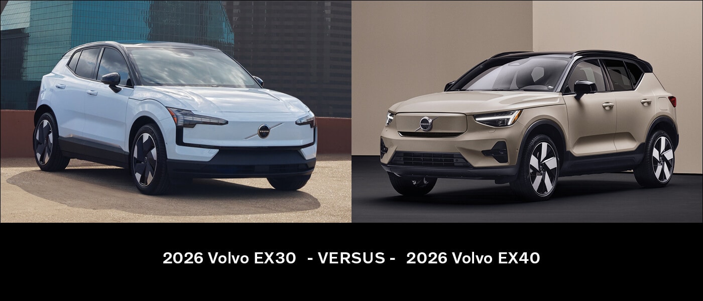 2026 Volvo EX30 vs. EX40
