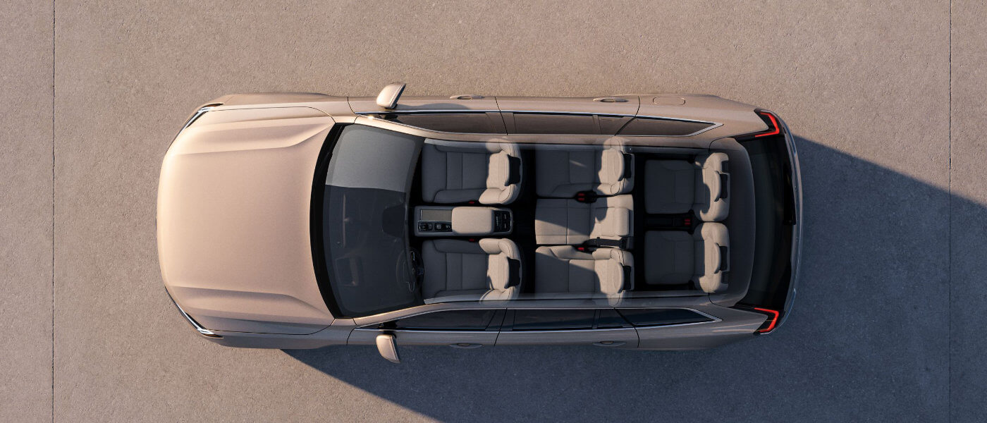 2026 Volvo XC90 Exterior Seating Birds Eye View