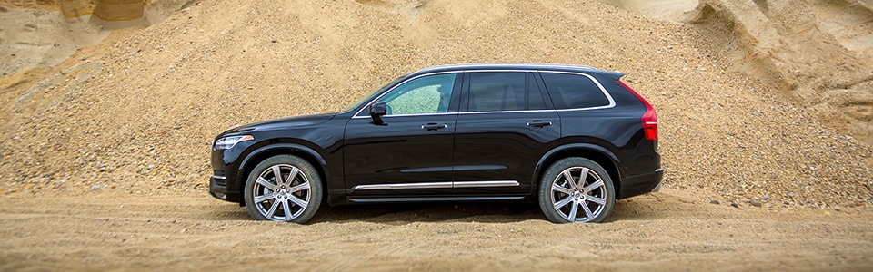 2020 XC90 driving on sand