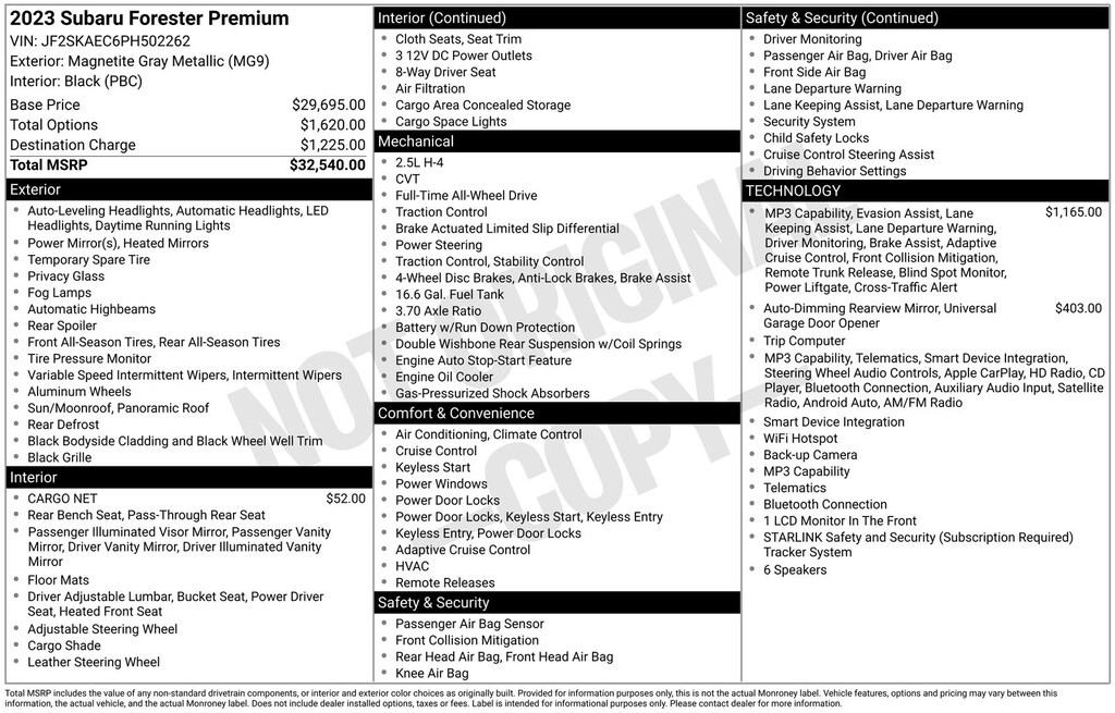 Used 2023 Subaru Forester Premium SUV