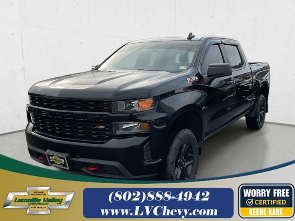 Used 2021 Chevrolet Silverado 1500 Custom Trail Boss Truck Crew Cab