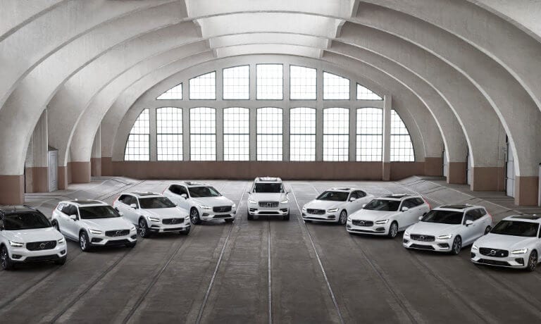 Full Volvo lineup of vehicles