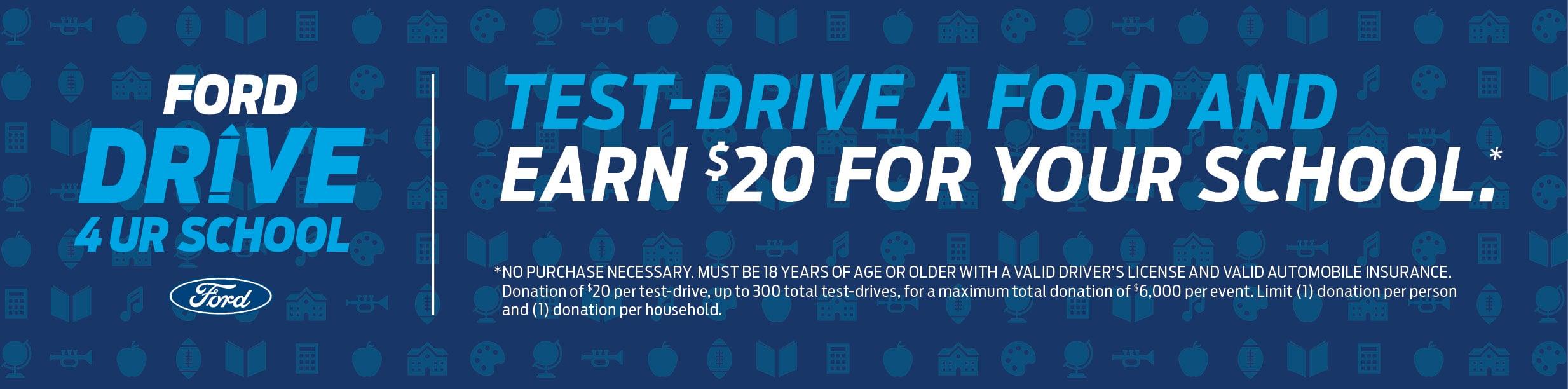 Ford Drive 4 Your School Test Drive Registration McMullen Ford