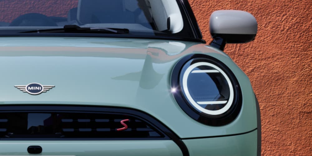Front driver side view of the MINI Cooper S 2 Door.