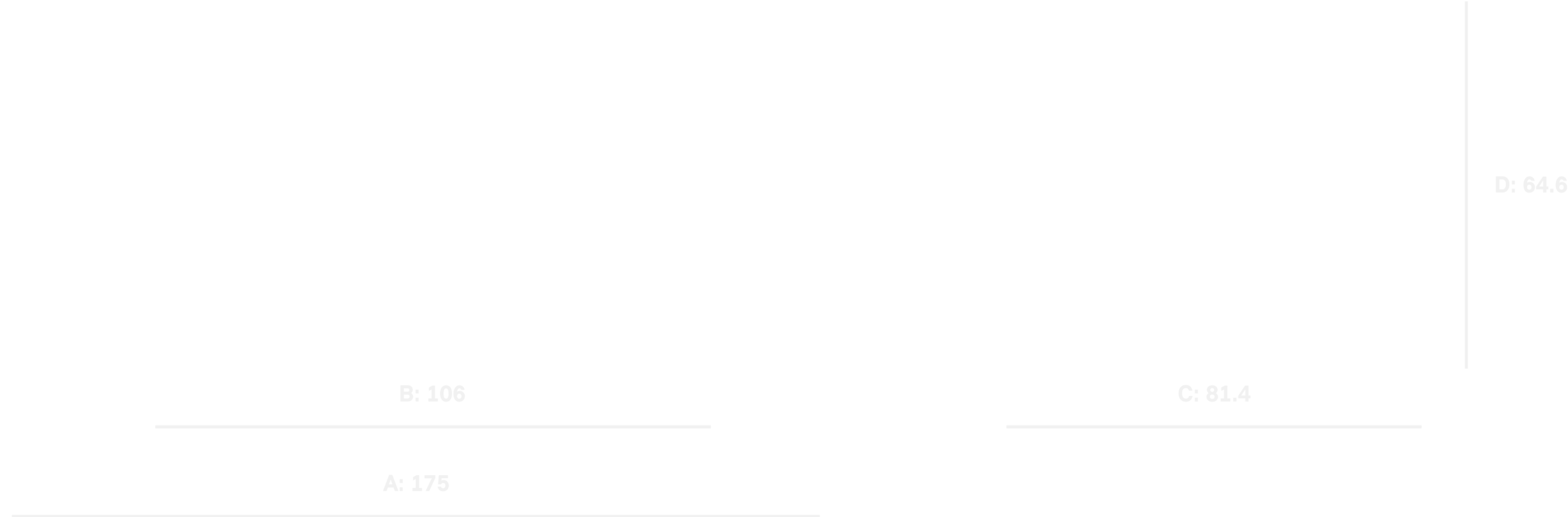 Side view and front view sketch of a MINI Countryman SE ALL4 with dimensions.