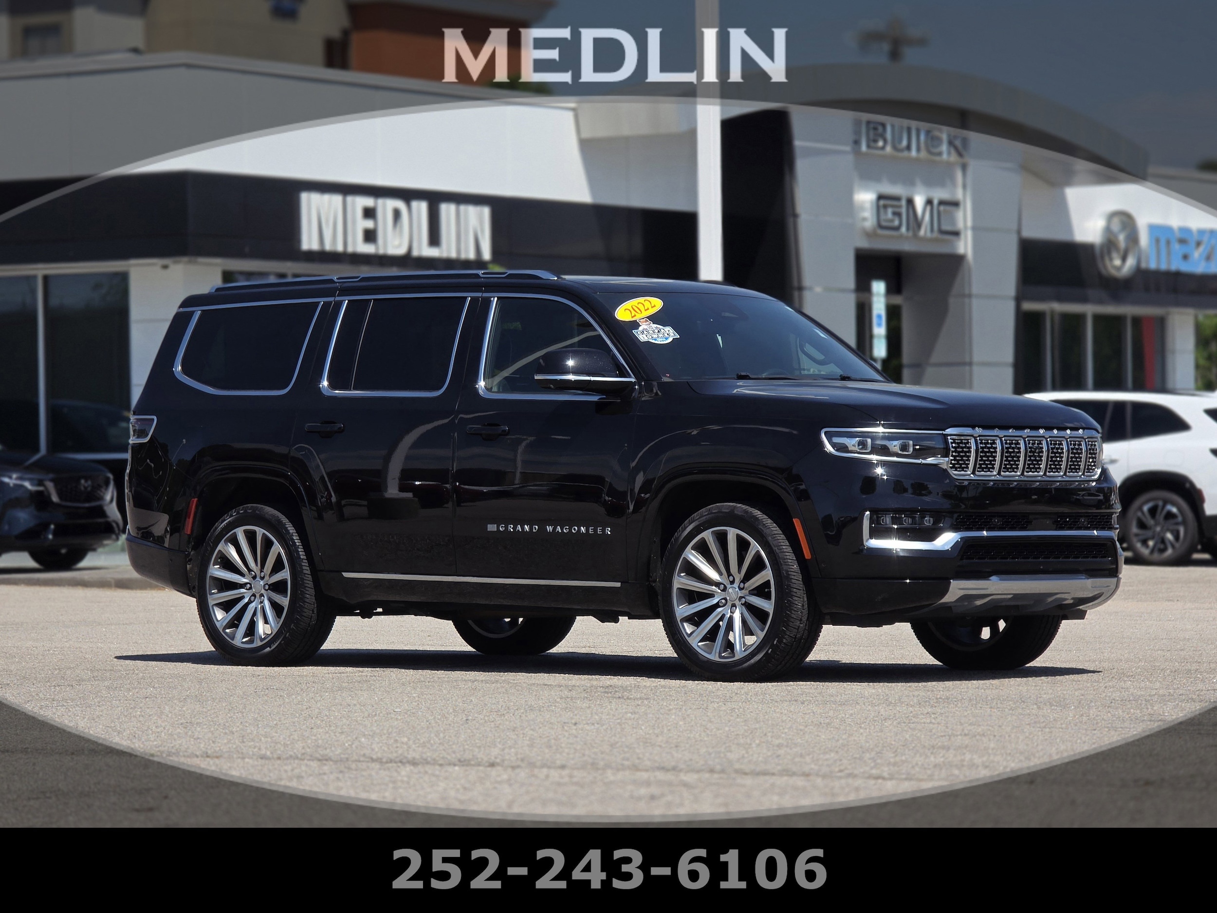 Black 2022 Jeep Grand Wagoneer SUV / Crossover Four-Wheel Drive Automatic