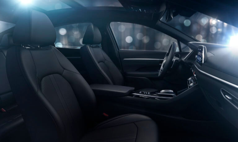 2021 Hyundai Sonata interior - front seats side view