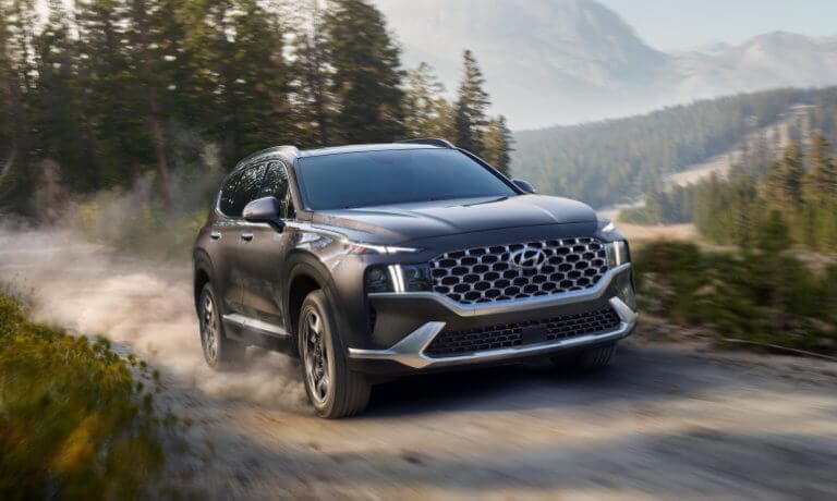 2023 Hyundai Santa Fe exterior dusty forest road