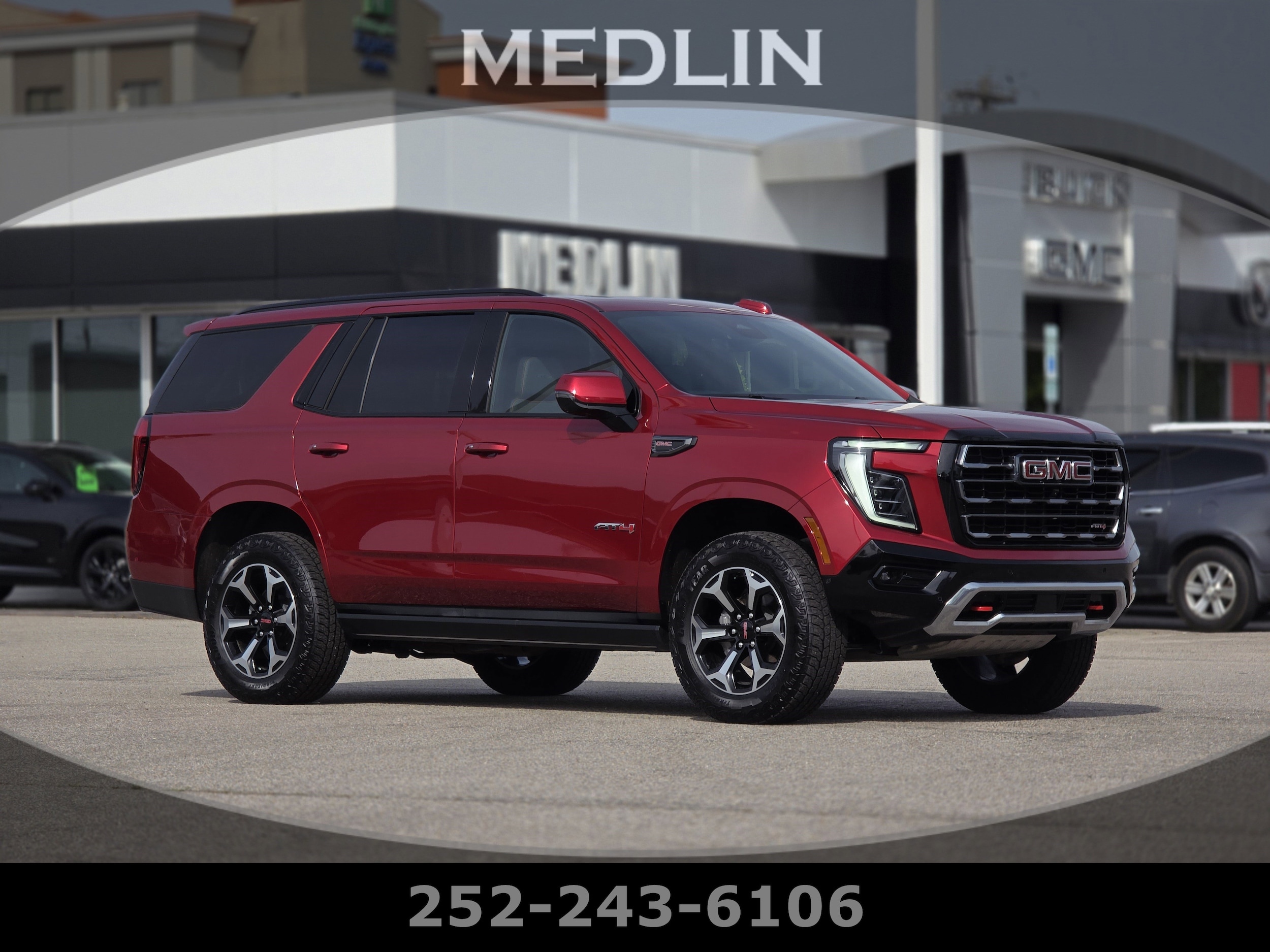 Red 2025 GMC Yukon SUV / Crossover Four-Wheel Drive Automatic