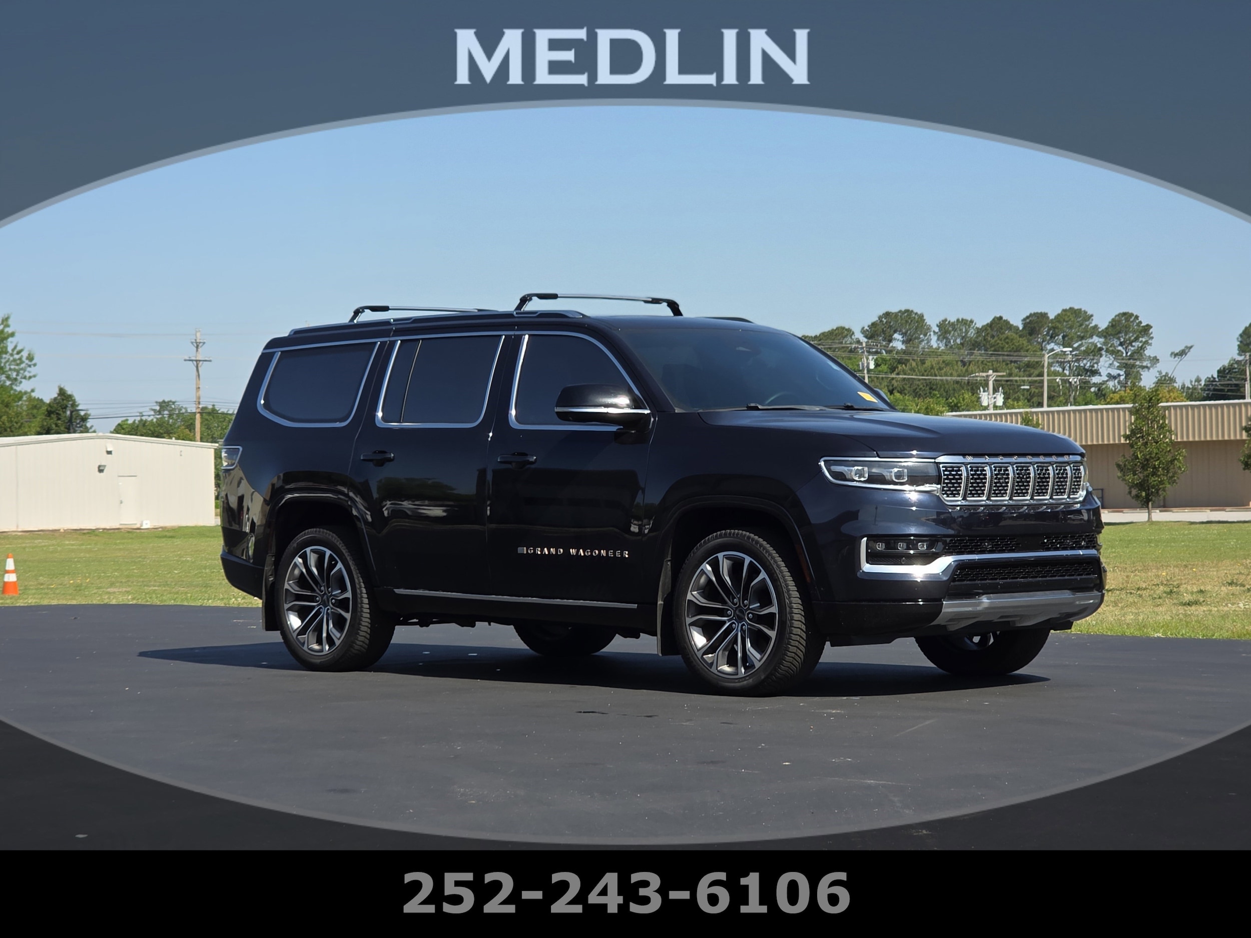 Blue 2023 Jeep Grand Wagoneer SUV / Crossover Four-Wheel Drive Automatic
