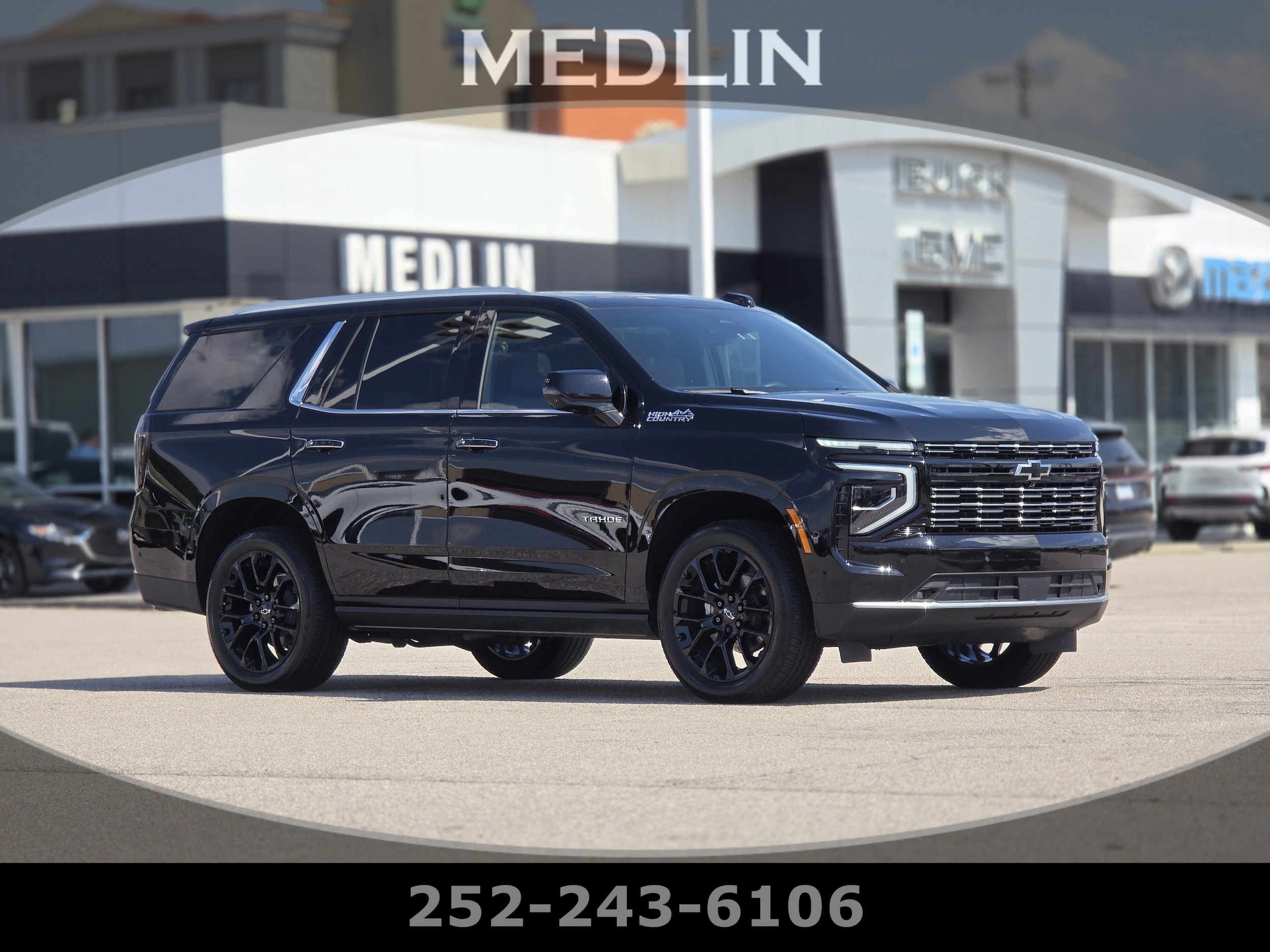 Black 2025 Chevrolet Tahoe SUV / Crossover 4X2 Automatic