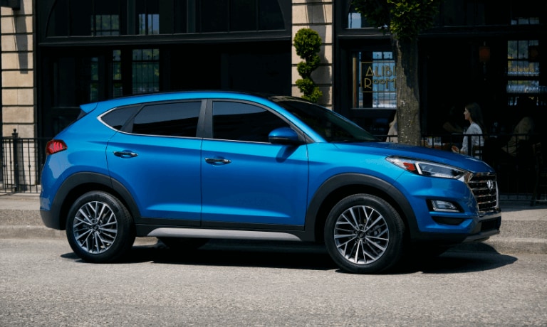 2021 Hyundai Tucson parked by the curb