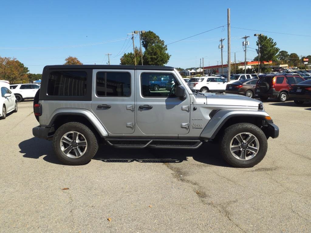 Used 2019 Jeep Wrangler Unlimited Sahara with VIN 1C4HJXEN3KW505785 for sale in Rocky Mount, NC