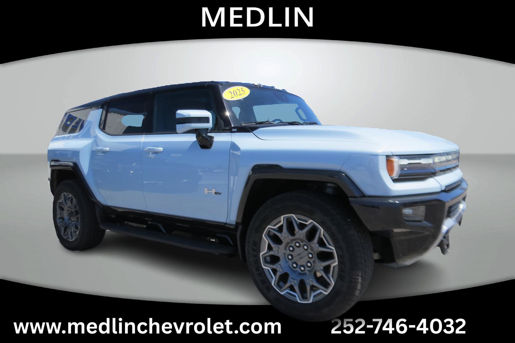 Tide Metallic (Ice Blue) 2025 GMC Hummer EV SUV SUV / Crossover All-Wheel Drive Automatic