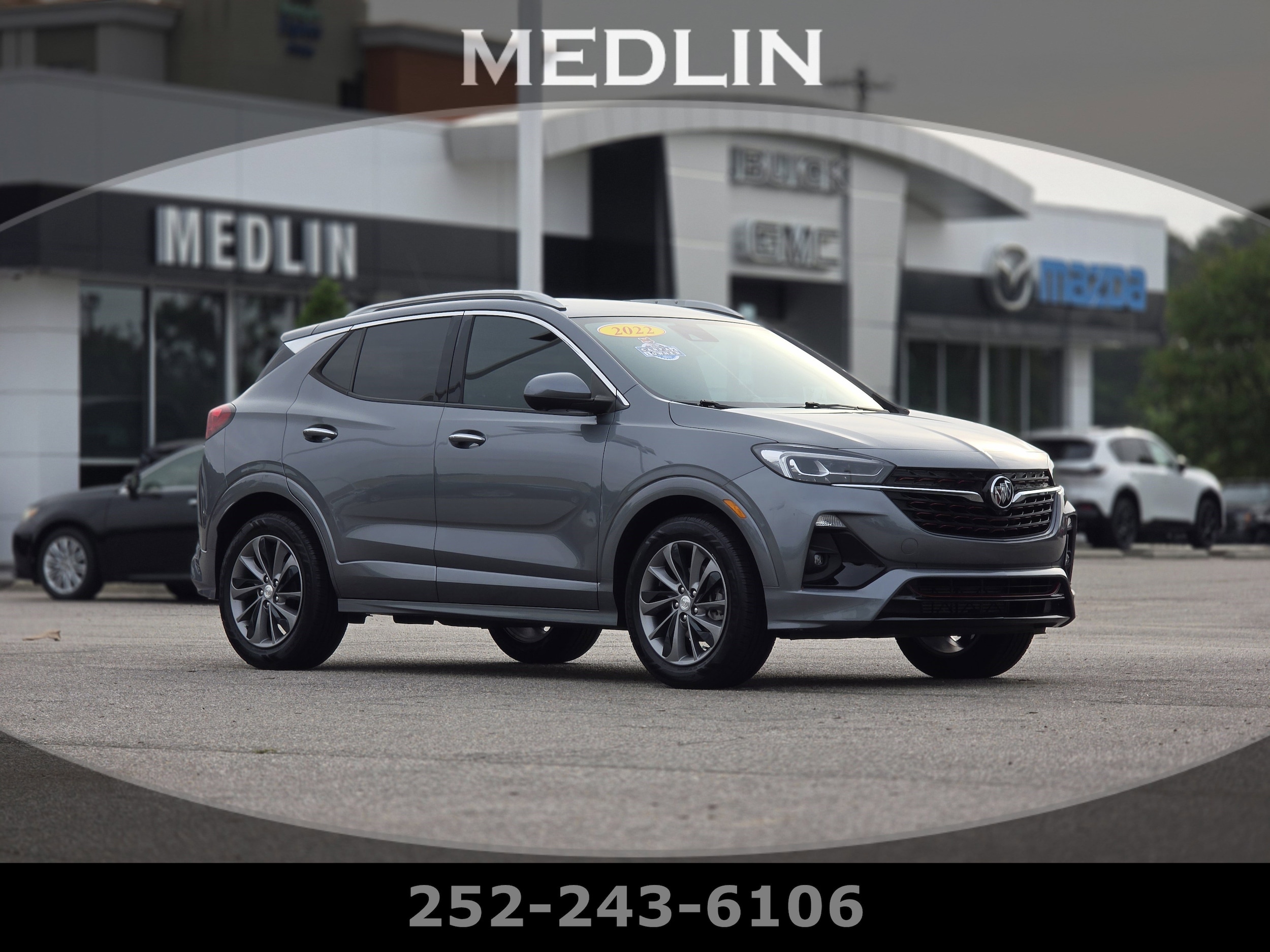 Gray 2022 Buick Encore GX SUV / Crossover Front-Wheel Drive Continuously Variable Transmission
