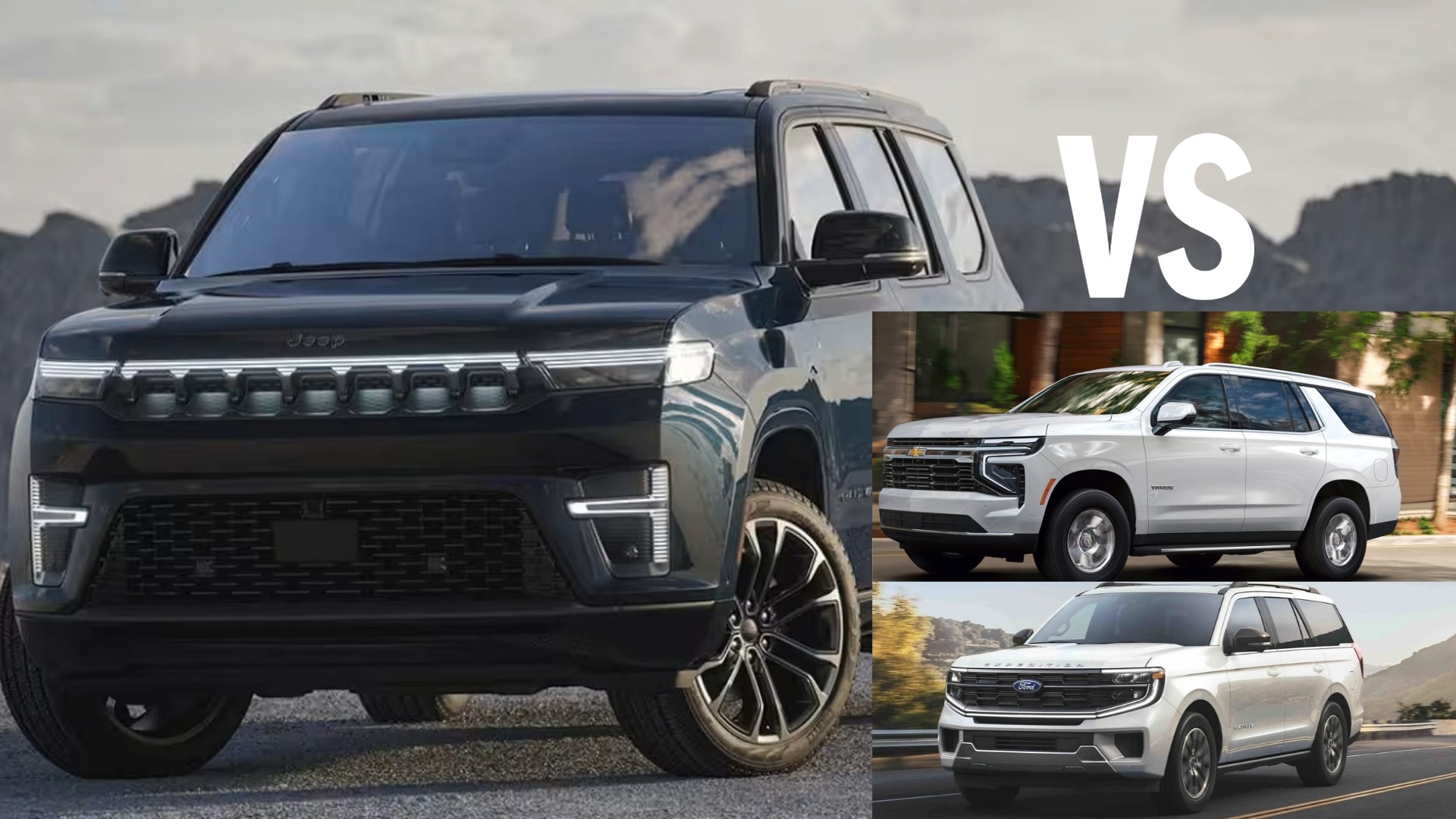 Grand Wagoneer vs Tahoe vs Expedition comparison