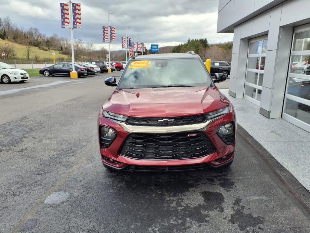 Certified 2022 Chevrolet Trailblazer RS with VIN KL79MUSL1NB068200 for sale in Windber, PA