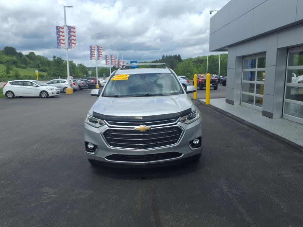 Used 2021 Chevrolet Traverse Premier with VIN 1GNEVKKW7MJ168858 for sale in Windber, PA