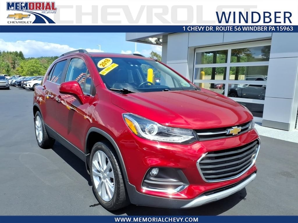 Used 2018 Chevrolet Trax Premier with VIN 3GNCJRSBXJL284665 for sale in Windber, PA