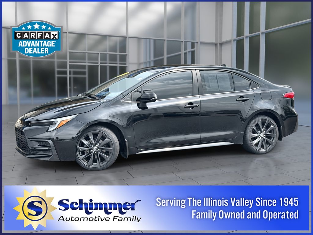 Midnight Black Metallic 2023 Toyota Corolla Sedan Front-Wheel Drive Continuously Variable Transmission