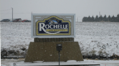 Rochelle, IL Town Sign