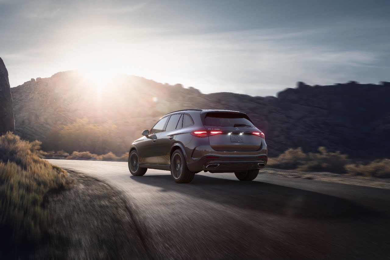 2025 Mercedes-Benz GLC SUV Gray Mountain Road