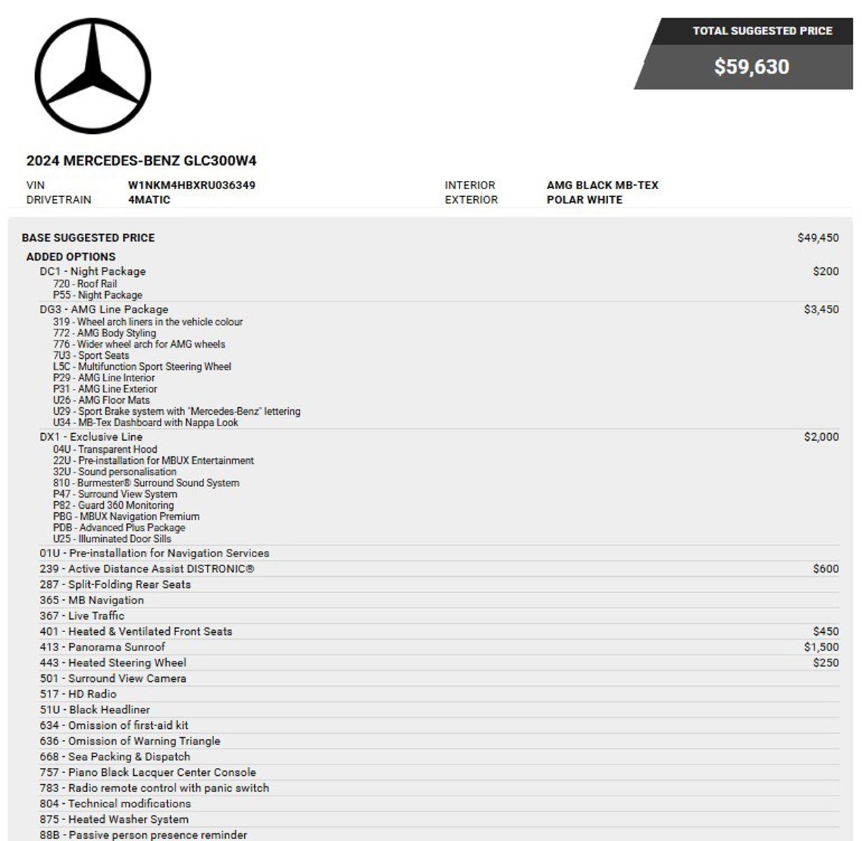 Used 2024 Mercedes-Benz GLC 4MATIC SUV