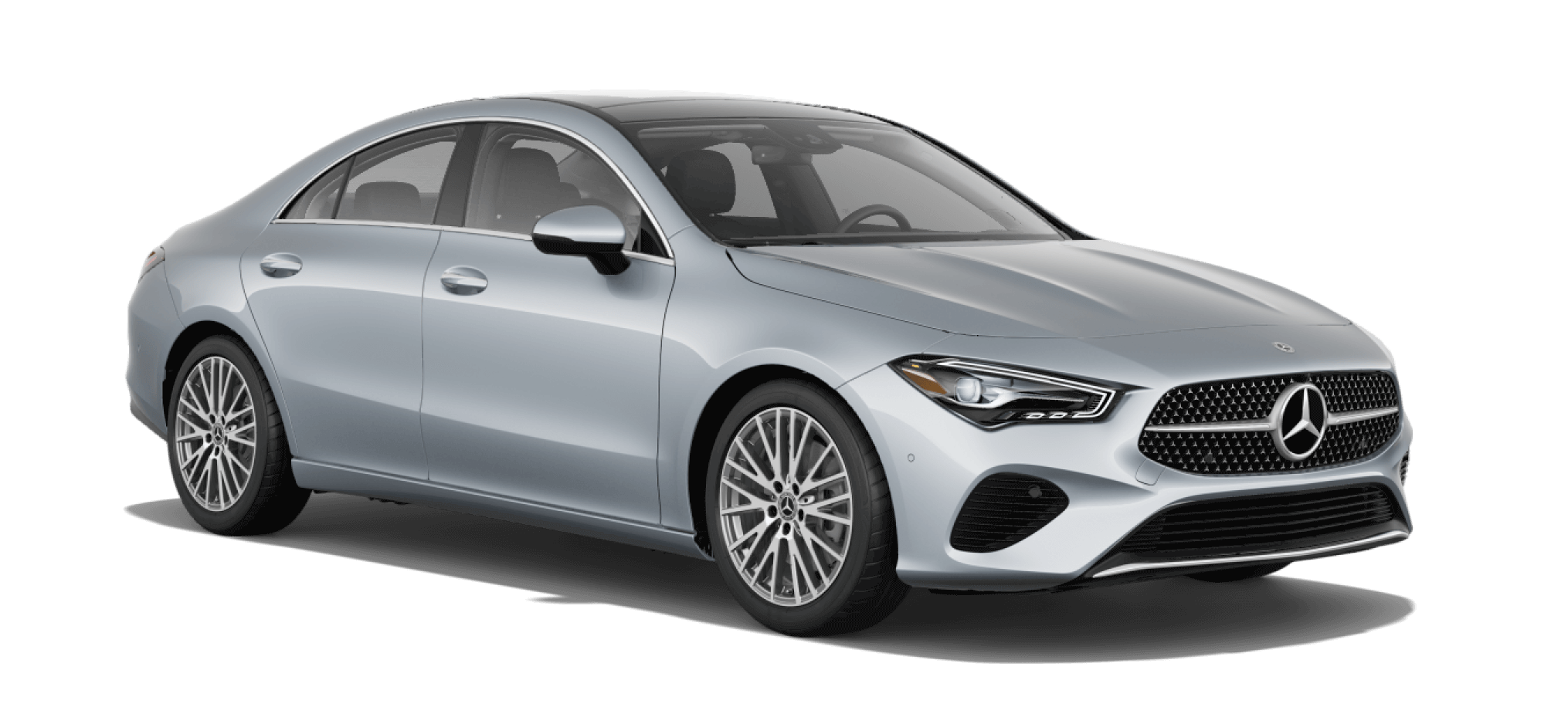 Learn about the 2025 CLA exterior color options 2025 CLA in Cirrus Silver Metallic