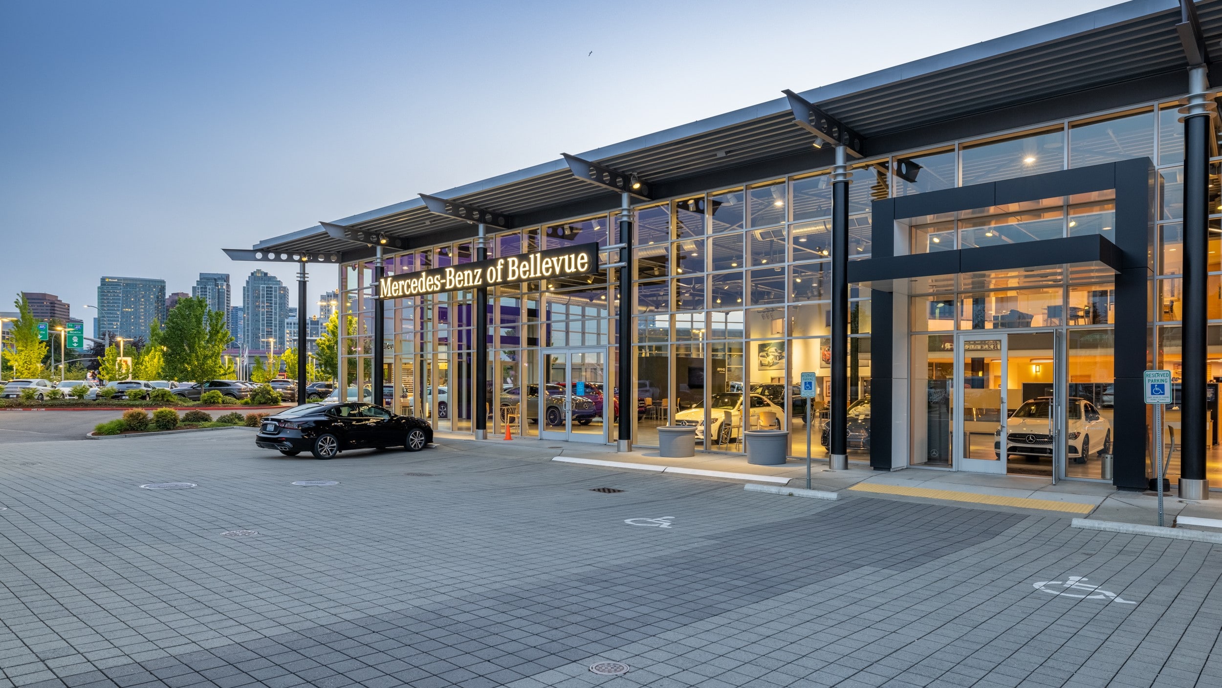 Exterior view of Mercedes-Benz of Bellevue