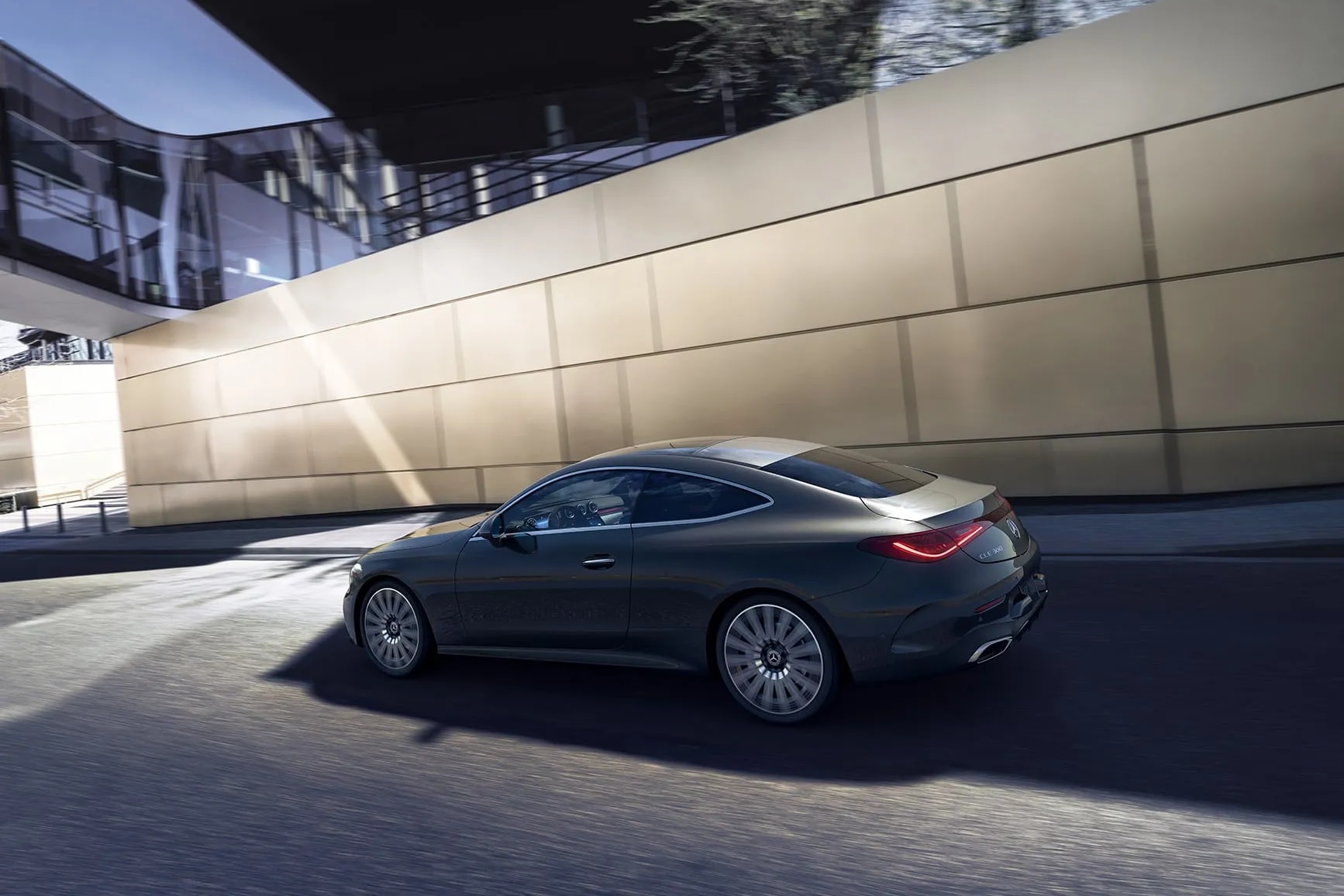 2026 Mercedes-Benz CLE Coupe cruising