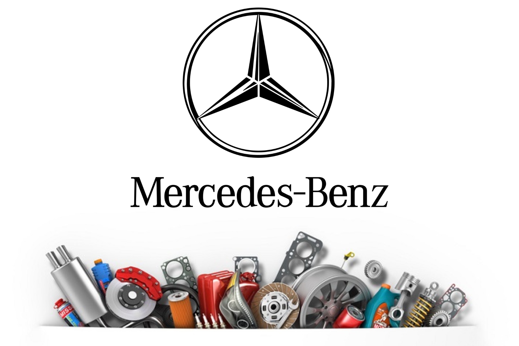 Mercedes-Benz parts image with logo