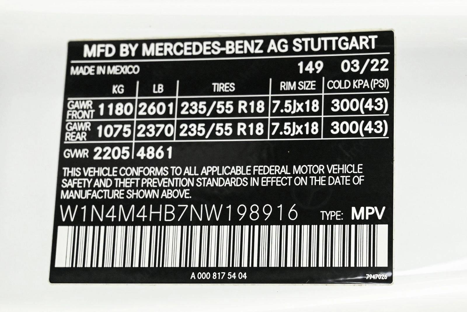 2022 MERCEDES-BENZ GLB-CLASS - Image 27