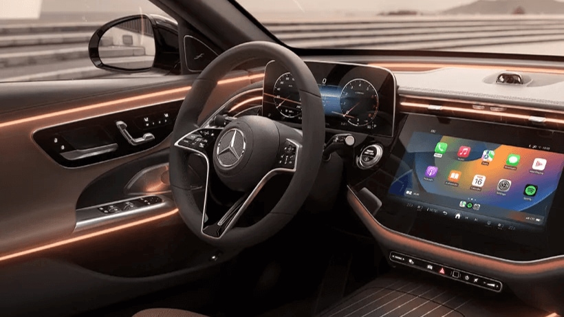 Interior shot of Mercedes-Benz E-Class Sedan