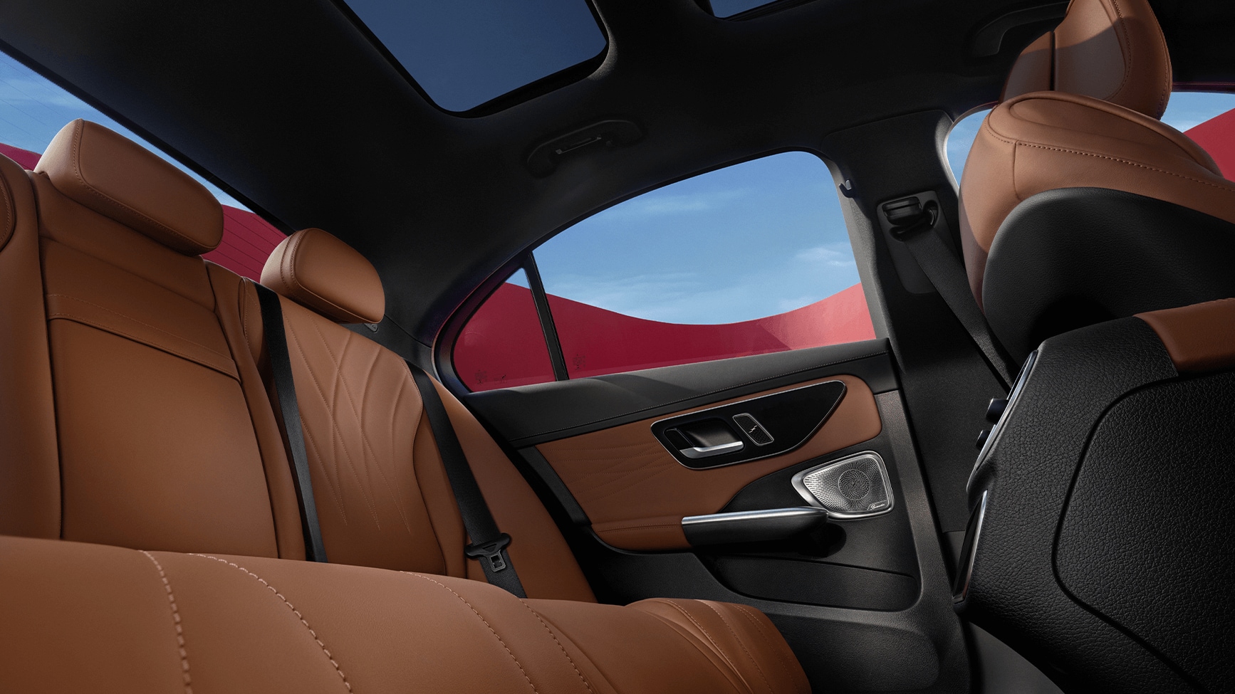 Interior shot of Mercedes-Benz C-Class Sedan