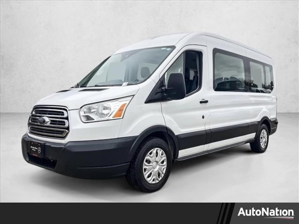 Used 2017 Ford Transit-350 XLT w/Sliding Pass-Side Cargo-Door Wagon Medium Roof Wagon