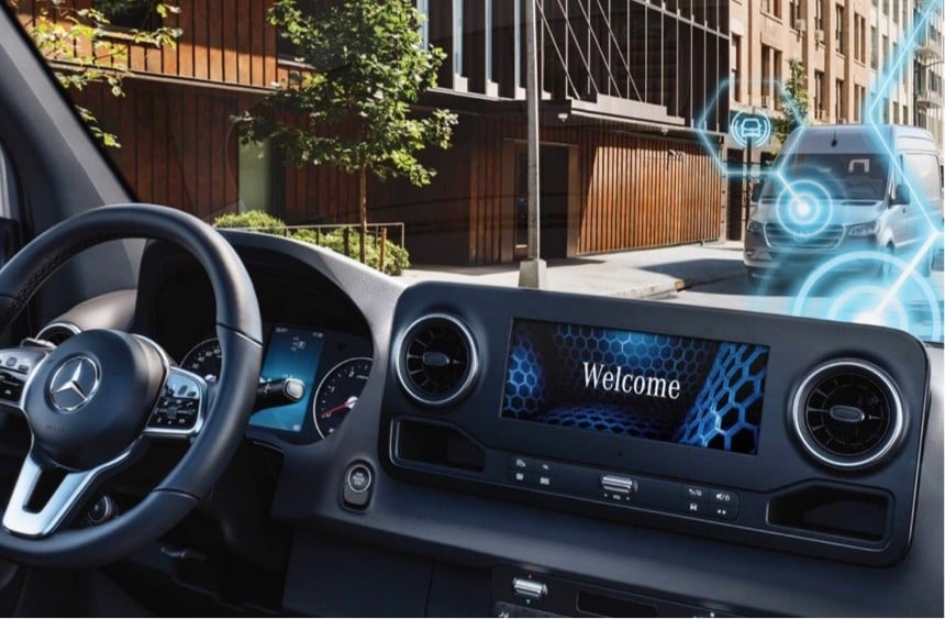 Learn about the technology features of the 2025 Mercedes-Benz Sprinter Passenger Van Technology Features