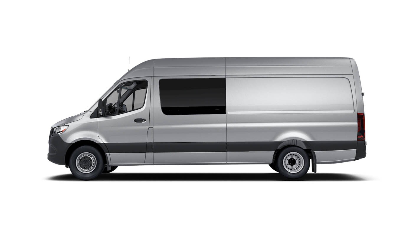 Learn about the exterior design features of the 2025 Mercedes-Benz Sprinter Crew Van Exterior Design