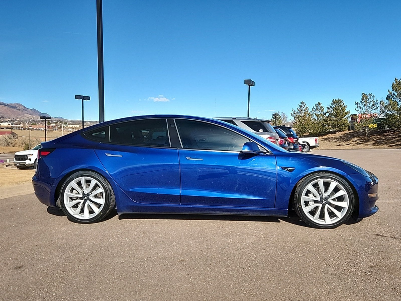 Used 2020 Tesla Model 3  with VIN 5YJ3E1EBXLF744581 for sale in Colorado Springs, CO