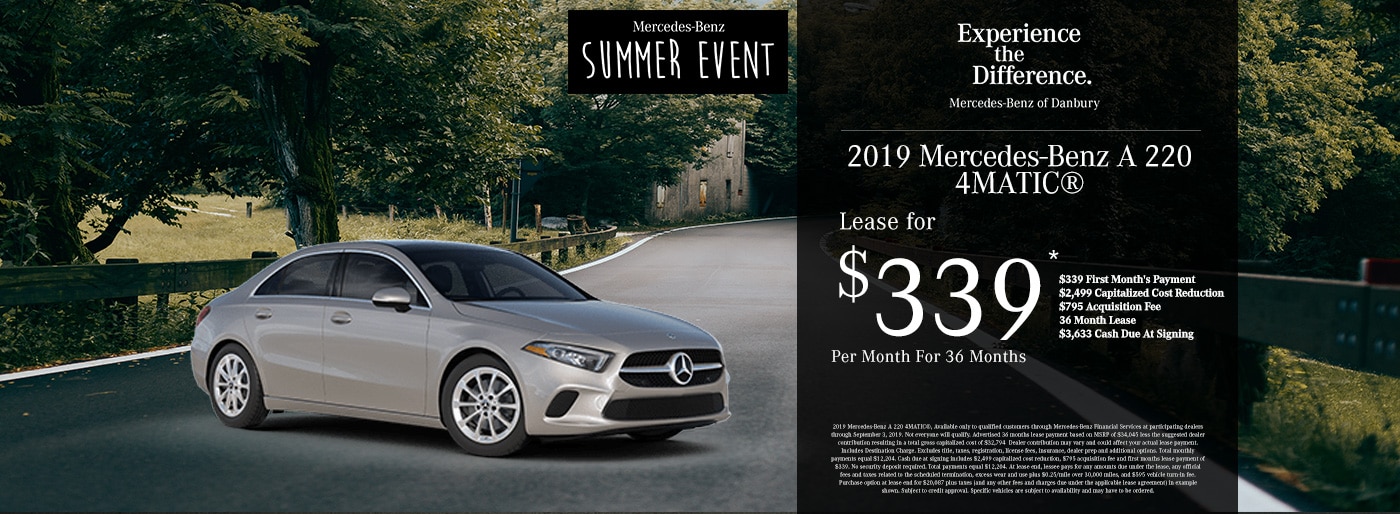 New MercedesBenz Lease Specials Danbury, CT Luxury Car Lease Offers