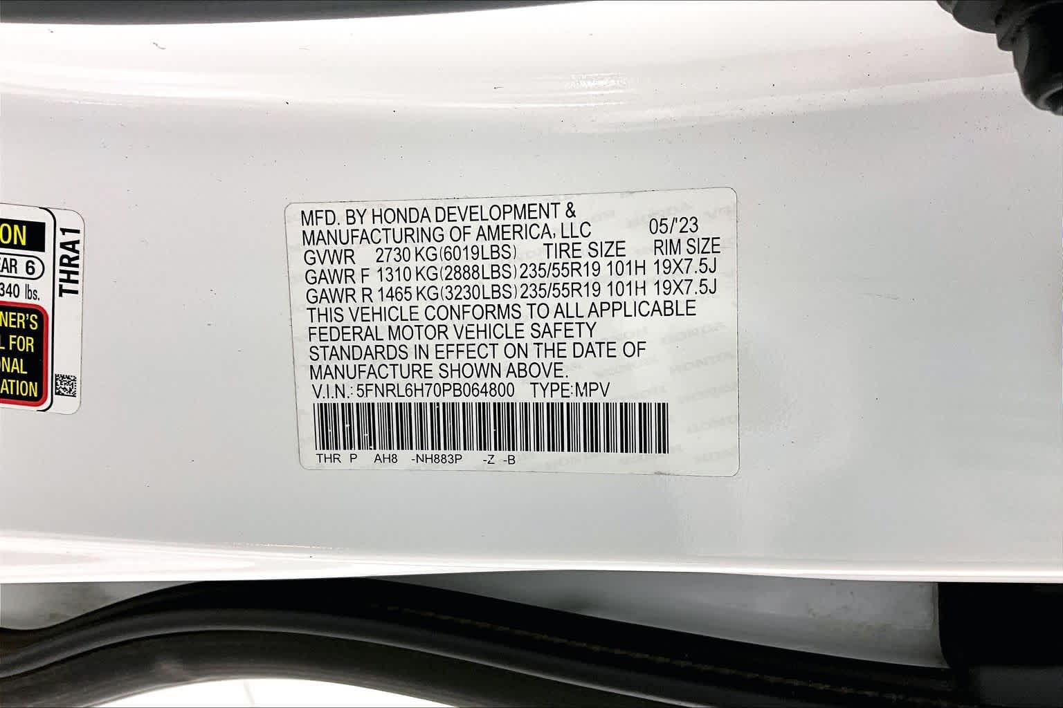 Thumbnail: 2023 Honda Odyssey - 30