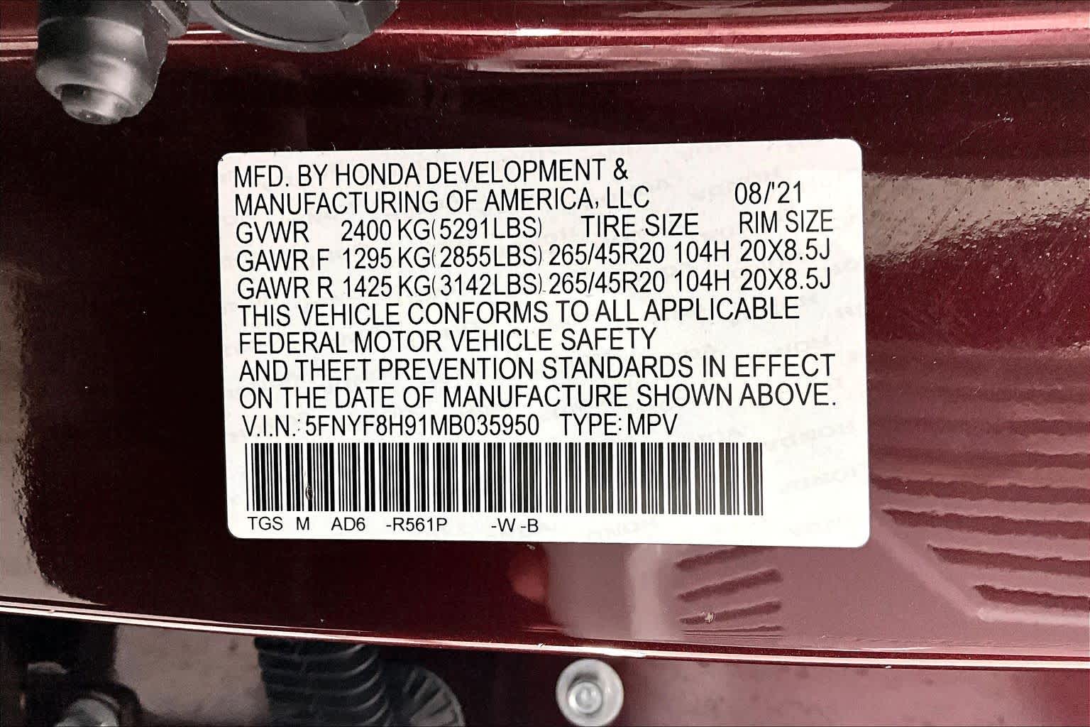 Thumbnail: 2021 Honda Passport - 30