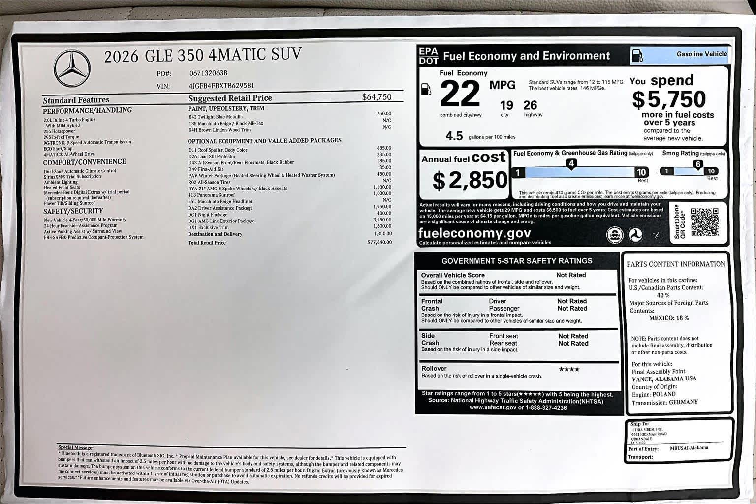 Thumbnail: 2026 Mercedes-Benz GLE - 26