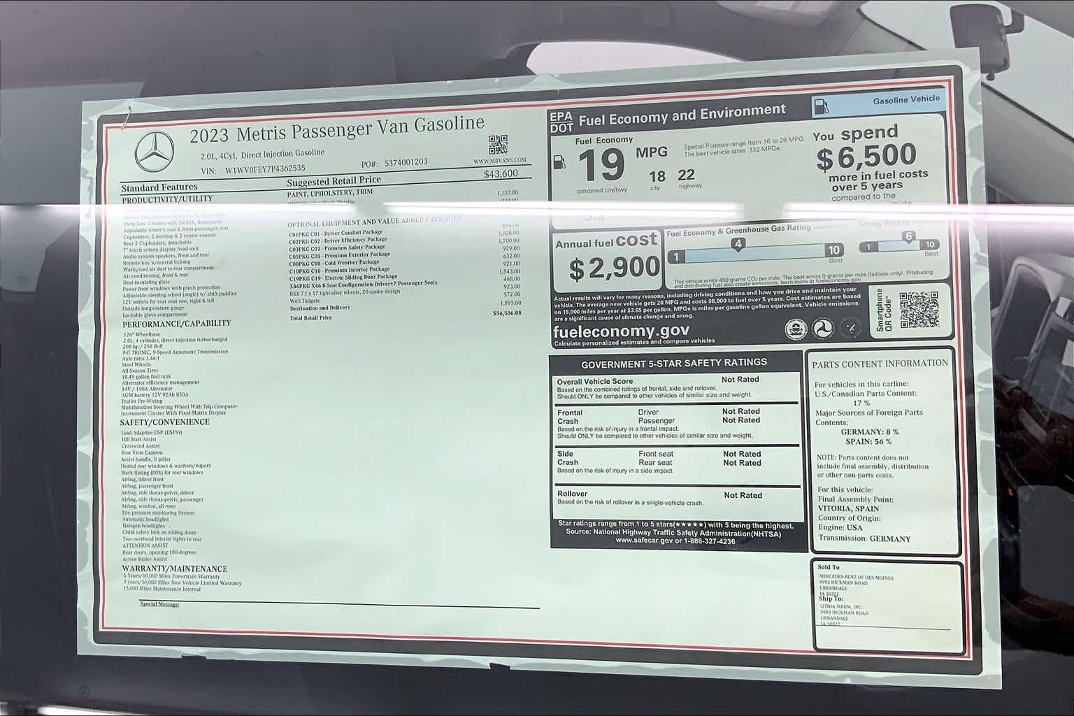 2023 Mercedes-Benz Metris  21