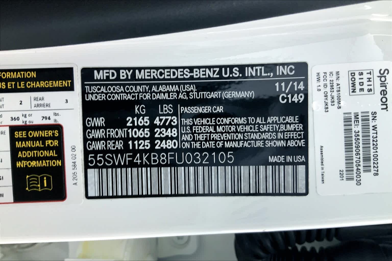 Thumbnail: 2015 Mercedes-Benz C-Class - 21