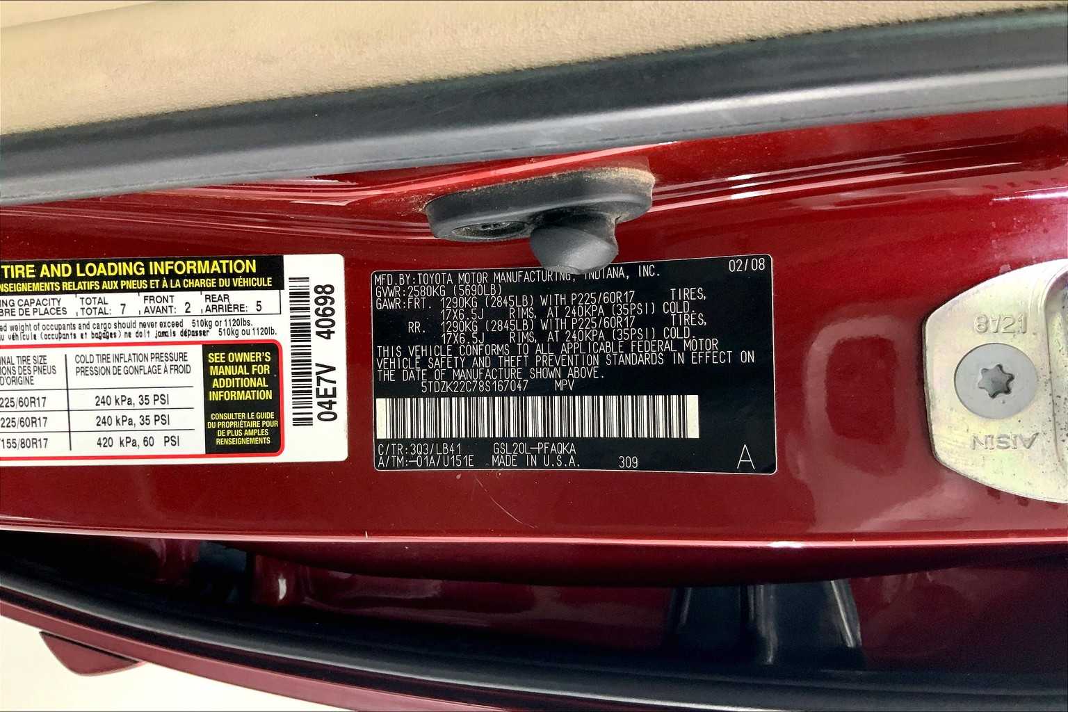 Thumbnail: 2008 Toyota Sienna - 28