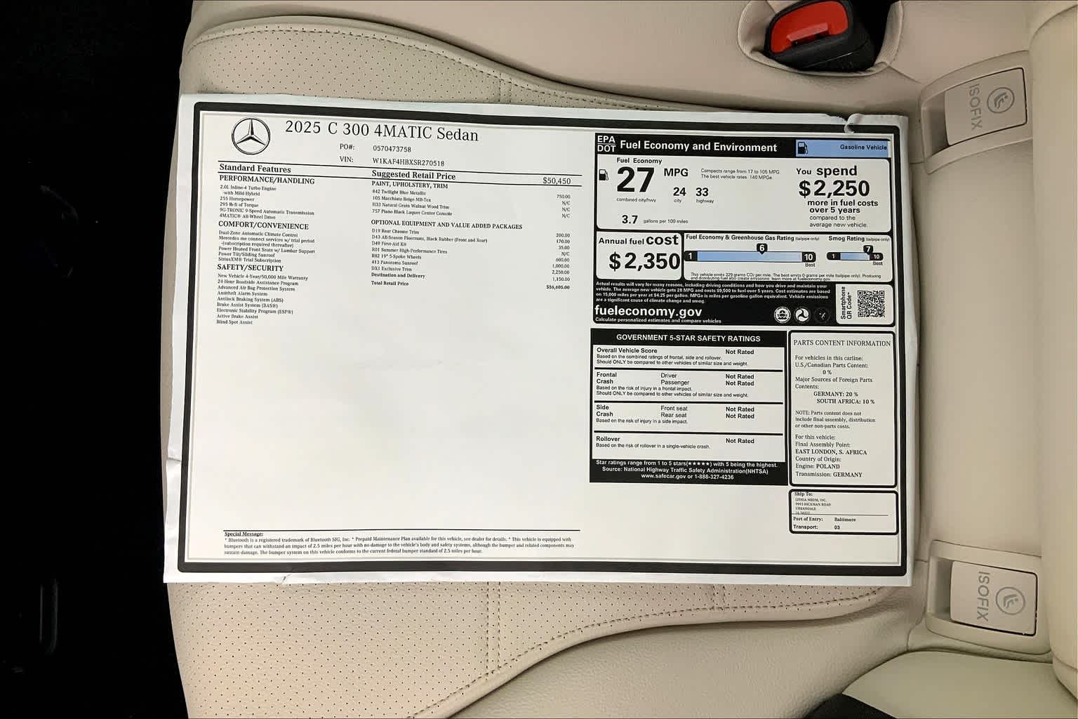 Thumbnail: 2025 Mercedes-Benz C-Class - 26