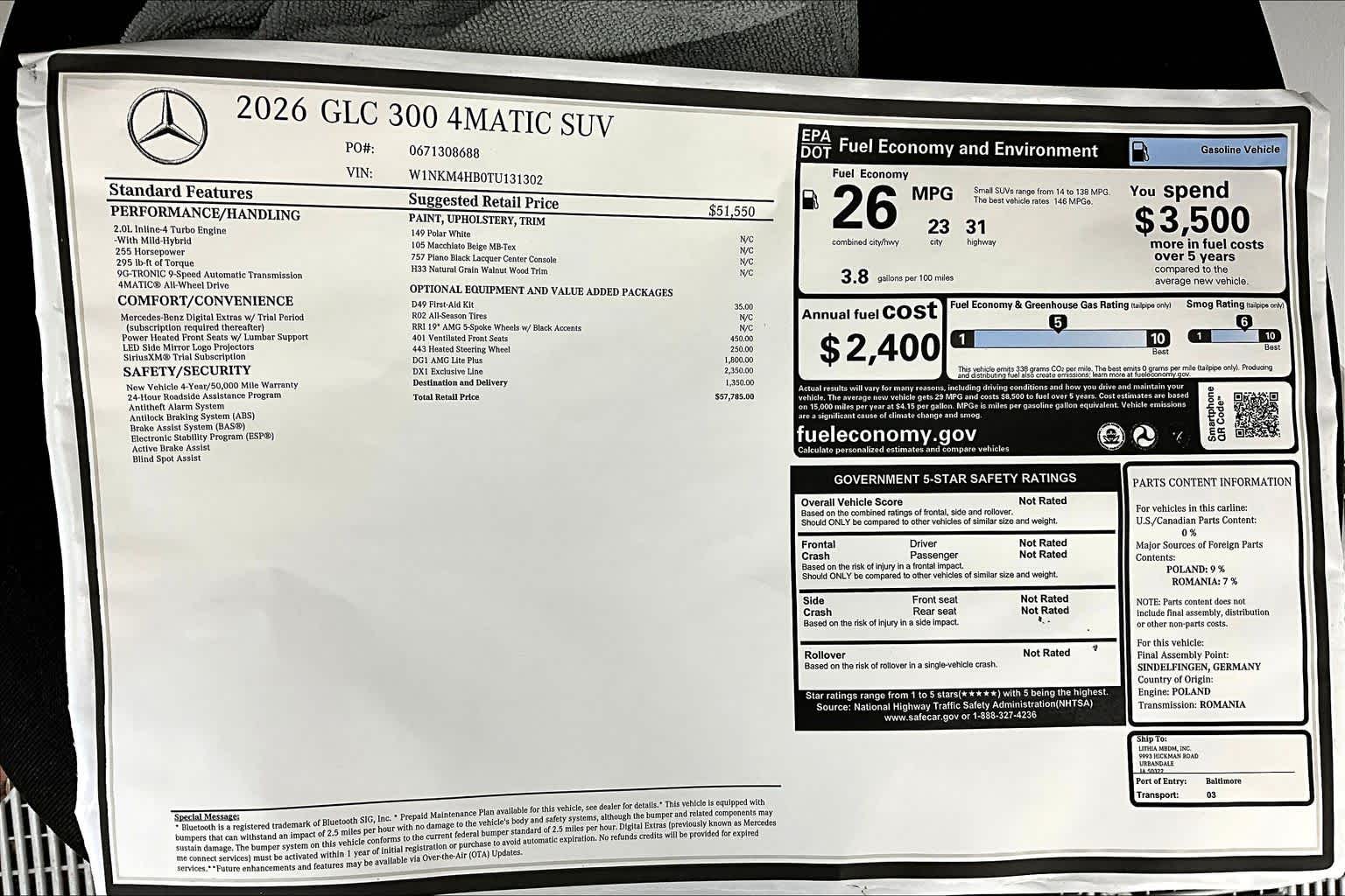 Thumbnail: 2026 Mercedes-Benz GLC - 26