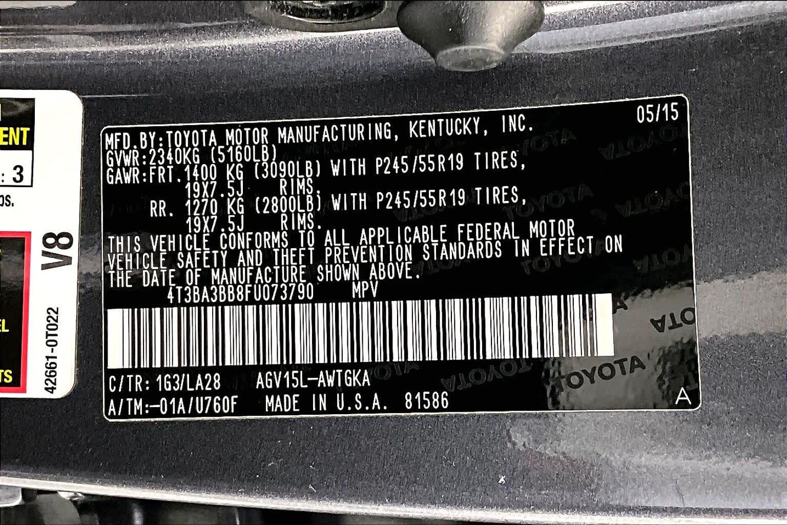 Thumbnail: 2015 Toyota Venza - 29